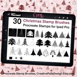Procreate-Christmas-Procreate-Christmas-Brushset-Christmas-Trees-stamps-Procreate-Stamp-brushes-Tattoo
