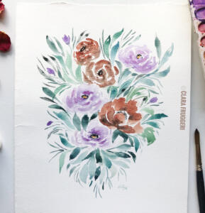 Clara Fruggeri - Watercolor- ink watercolor - Illustrazioni di Clara Fruggeri, inchiostro acquerello