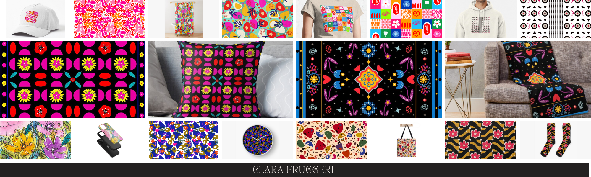 Clara Fruggeri, Graphic designer, artist and illustrator